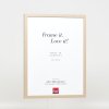 Effect wooden frame profile 35 light brown 10x10 cm acrylic glass