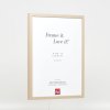 Effect wooden frame profile 35 light brown 10x10 cm acrylic glass