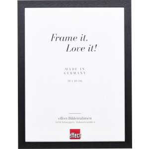 Effect wooden frame profile 2210 black 10x10 cm museum glass