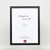 Effect wooden frame profile 2210 black 10x10 cm museum glass