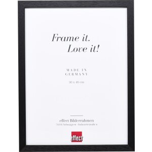 Effect wooden frame profile 33 black 10x10 cm normal glass