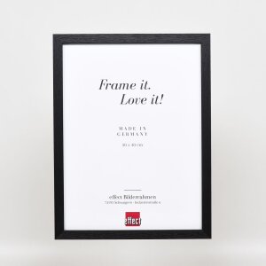 Effect wooden frame profile 33 black 10x10 cm normal glass