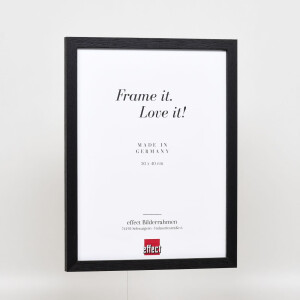 Effect wooden frame profile 33 black 10x10 cm normal glass