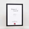 Effect wooden frame profile 33 black 10x10 cm normal glass