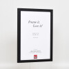 Effect wooden frame profile 33 black 10x10 cm normal glass