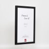 Effect wooden frame profile 33 black 10x10 cm normal glass