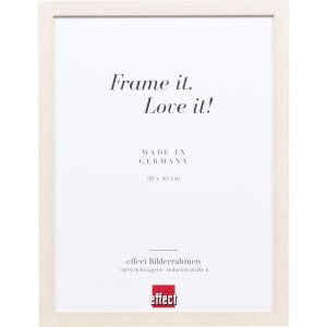 Effect Wooden Frame Profile 33 white 10x10 cm Normal Glass