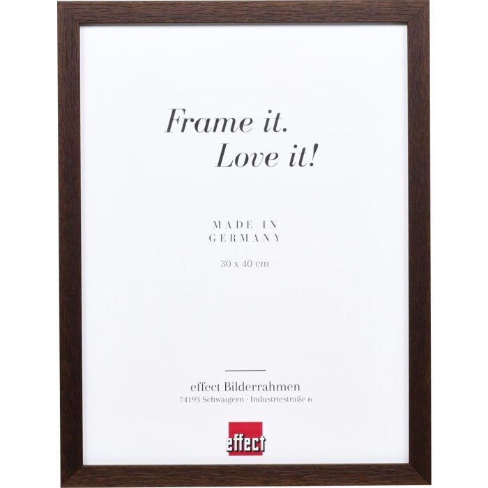 Effect wooden frame profile 33 wenge 10x10 cm normal glass