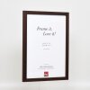 Effect wooden frame profile 33 wenge 10x10 cm normal glass