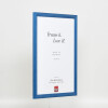 Effect Wooden Frame Profile 89 blue 10x10 cm Normal Glass