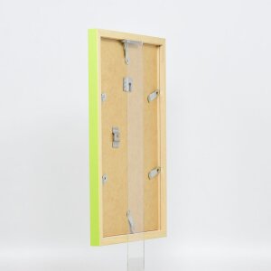 Wooden frame Top Cube 10x10 cm green acrylic glass