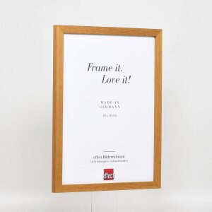 Effect wooden frame profile 33 oak 10x10 cm anti-reflective glass