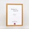 Effect wooden frame profile 33 oak 10x10 cm anti-reflective glass