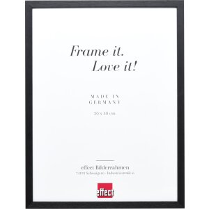 Effect Wooden Frame Profile 35 black 10x10 cm Museum Glass