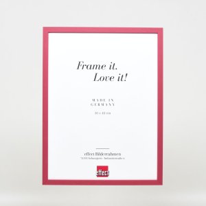 Effect Wooden Frame Profile 35 red 10x10 cm Museum Glass