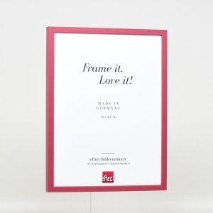 Effect Wooden Frame Profile 35 red 10x10 cm Museum Glass