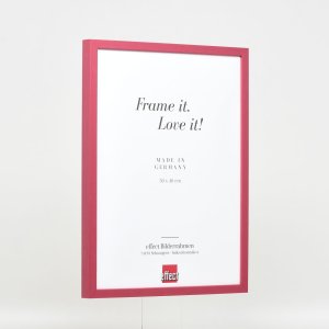 Effect Wooden Frame Profile 35 red 10x10 cm Museum Glass