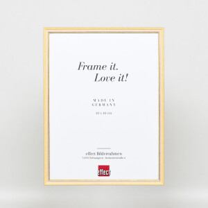 Effect solid wood frame Profile 25 yellow 10x10 cm Acrylic glass