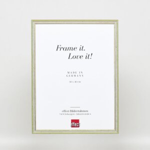 Effect solid wood frame Profile 25 green 10x10 cm Acrylic glass