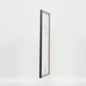 Effect solid wood frame Profile 25 nut brown 10x10 cm Acrylic glass