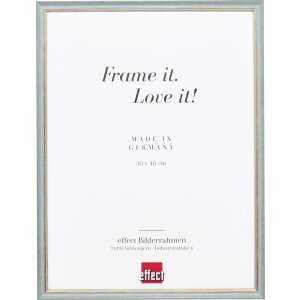 Effect solid wood frame Profile 25 blue 10x10 cm Museum...