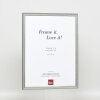 Effect solid wood frame Profile 25 blue 10x10 cm Museum glass