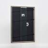 Effect solid wood frame Profile 25 grey 10x10 cm Museum glass