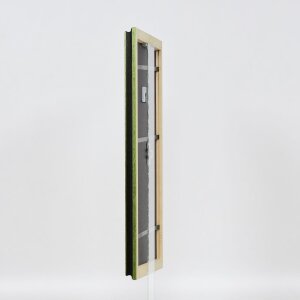 Effect wooden frame profile 21 green 10x10 cm anti-reflex glass