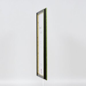 Effect wooden frame profile 21 green 10x10 cm anti-reflex glass