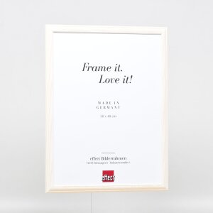 Effect Wooden Frame Profile 32 white 10x10 cm Museum Glass