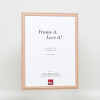 Effect wooden frame profile 32 light brown 10x10 cm museum glass