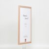 Effect wooden frame profile 32 light brown 10x10 cm museum glass