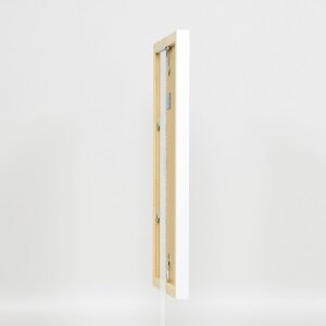 Effect Wooden Frame Top N white 10x10 cm Anti-reflective glass