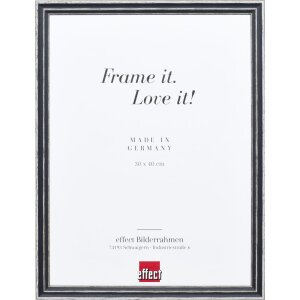 Effect Wooden Frame Profile 38 grey 10x10 cm Museum Glass