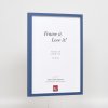 Effect wooden frame profile 35 blue 10x10 cm normal glass + spacer