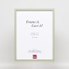 Effect wooden frame Profile 35 green 10x10 cm normal glass + spacer