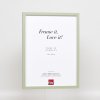 Effect wooden frame Profile 35 green 10x10 cm normal glass + spacer