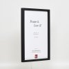 Effect wooden frame profile 35 black 10x10 cm normal glass + spacer