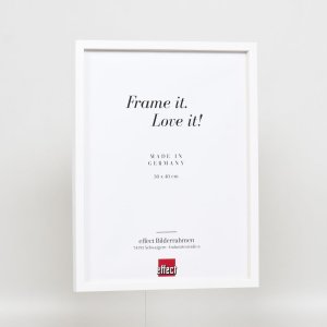 Effect wooden frame Profile 35 white 10x10 cm normal glass + spacer