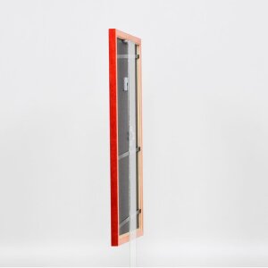 Effect wooden frame profile 89 red 10x10 cm acrylic glass