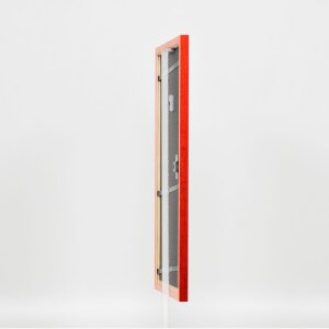 Effect wooden frame profile 89 red 10x10 cm acrylic glass