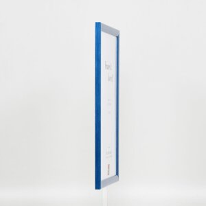 Effect wooden frame profile 89 blue 10x10 cm acrylic glass