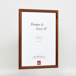 Effect wooden frame profile 89 dark brown 10x10 cm acrylic glass