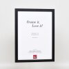 Effect Wooden Frame Profile 33 black 10x10 cm Museum Glass