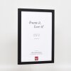 Effect Wooden Frame Profile 33 black 10x10 cm Museum Glass