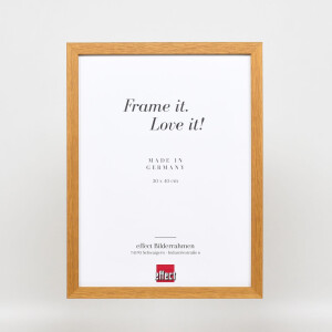 Effect wooden frame profile 33 oak 10x10 cm museum glass