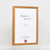 Effect wooden frame profile 33 oak 10x10 cm museum glass