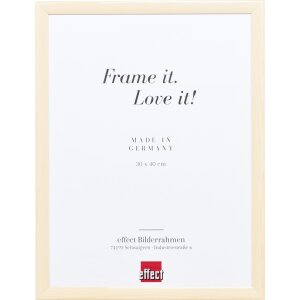 Effect Wooden Frame Profile 89 white 10x10 cm Museum Glass