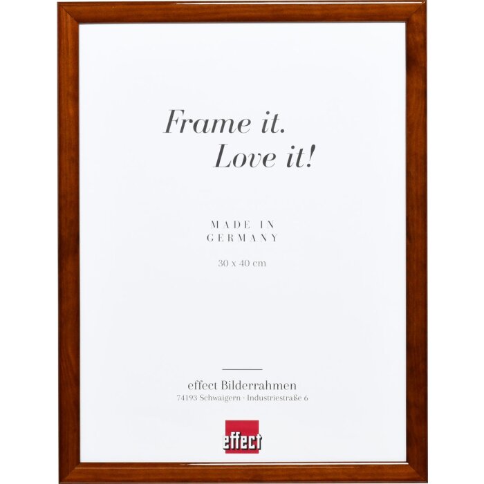 Effect Wooden Frame Profile 89 dark brown 10x10 cm Museum Glass