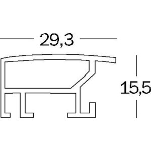 Aluminium frame ALULINE 13x18 cm steel